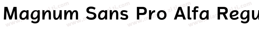 Magnum Sans Pro Alfa Regular 4字体转换